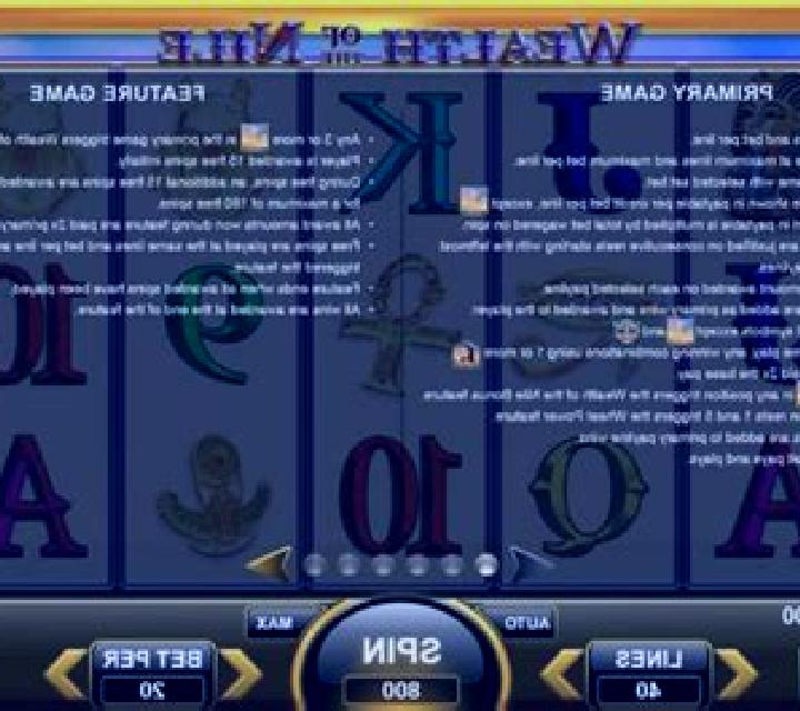 Wealth of the Nile online slot