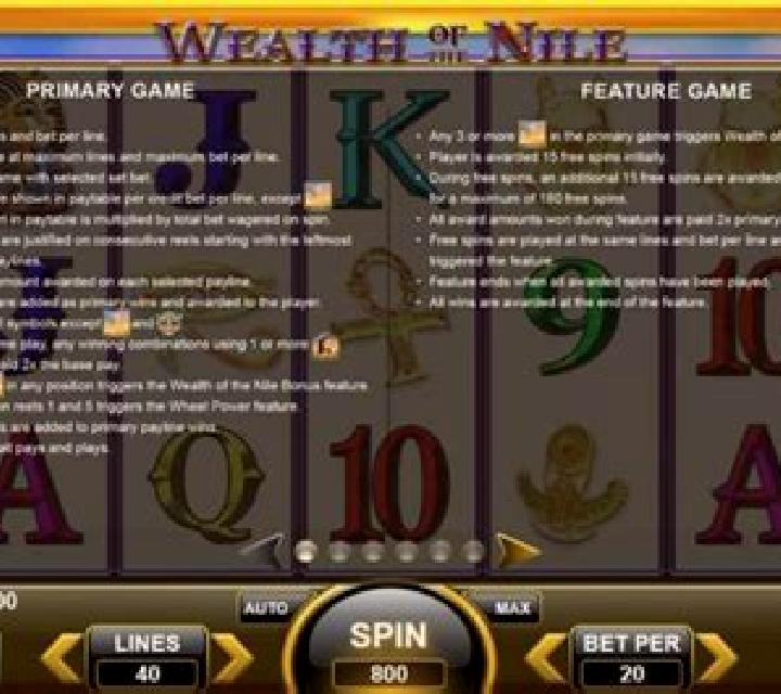 Wealth of the Nile slot