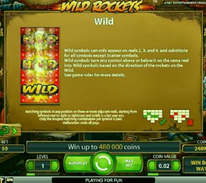 Wild Rockets slot machine