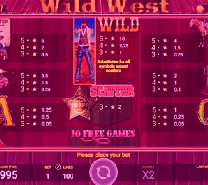 Wild West (AGT Software) slot game