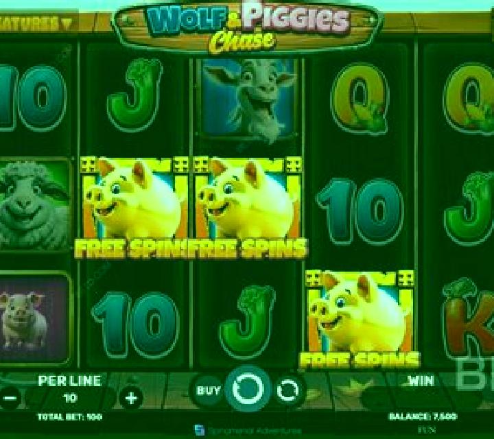Wolf & Piggies Chase slot machine