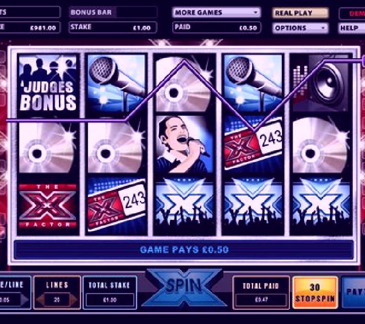 X Factor slot game