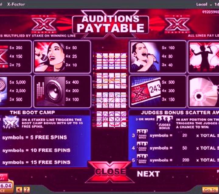 X Factor slot
