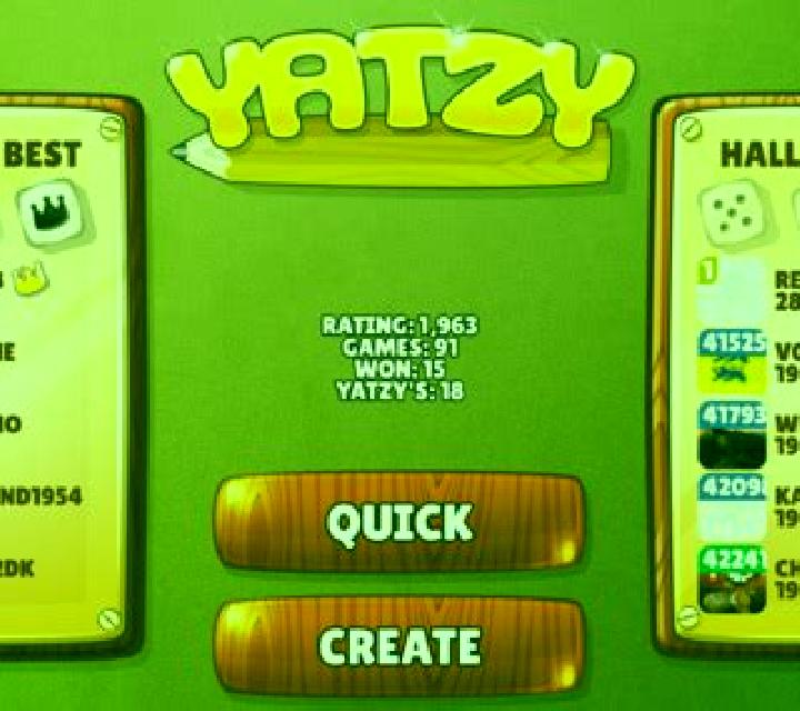 Yatzy slot machine
