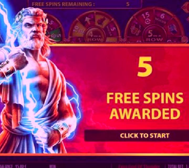 Zeus Thunder Wins slot game
