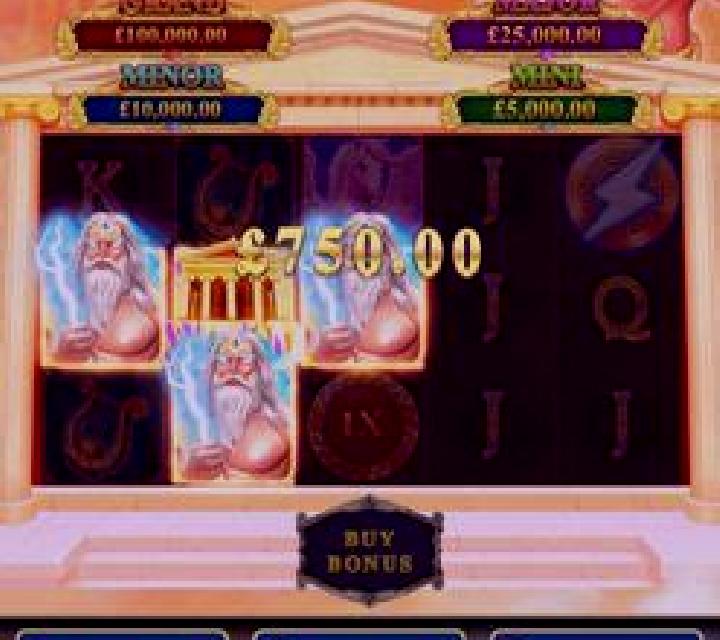 Zeus s Thunderbolt 10000 slot machine
